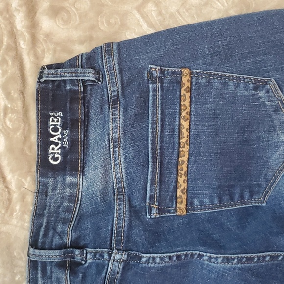 Grace in LA Trouser Wide Leg Jeans - Picture 6 of 7